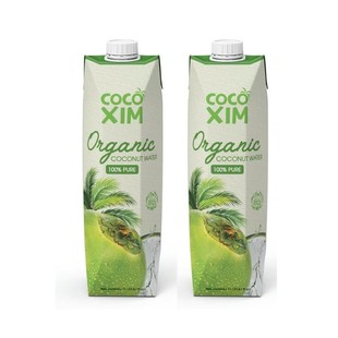 2瓶 临期酷酷西姆有机100%纯椰子水NFC椰青果汁1L 2瓶装