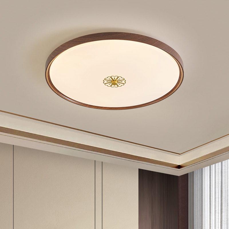 新中式吸顶灯圆形卧室灯