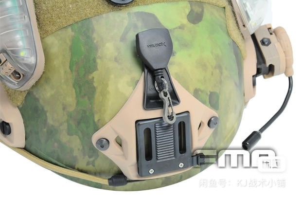 FMA NVG头盔配件 Ops-Core夜视仪伸缩挂绳锁扣 固定伸绳挂钩