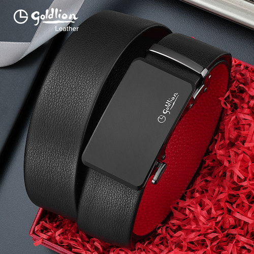 金利来皮带男士皮带真皮自动扣新款裤腰带男高档品牌头层牛皮百搭