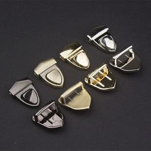 插锁包锁包扣 女包锁扣包包五金 修包的配件 拧锁插扣包配件锁扣