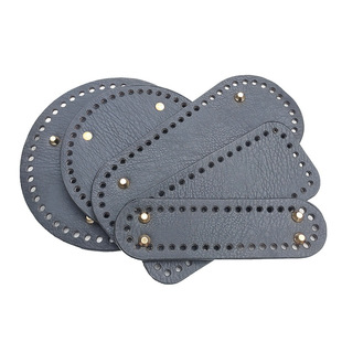 包底泫雅编织包底材料手钩包底加硬定型泫雅包配件黑色仿皮纹