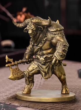 黄铜大力牛魔王家居摆件