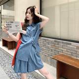 现货新品夏新休闲不挑人显瘦牛仔套装2C293-Q863-P155-K227，女装套装/套裙，2C293
