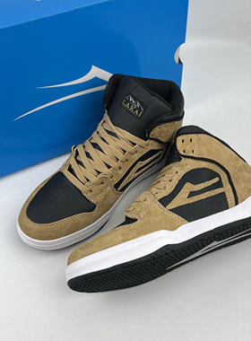 LAKAI秋冬新款时尚百搭翻毛皮防泼水运动减震休闲中帮滑板鞋