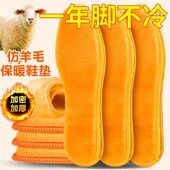 冬季 垫子保暖防冻脚透气吸汗男女加绒发热防臭 加绒加厚黄金绒棉鞋