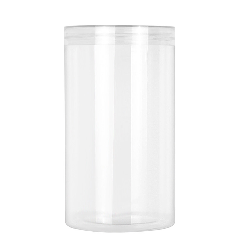 顺丰发货高透明水晶盖食品透明密封罐小口径塑料瓶果罐果脯包装罐