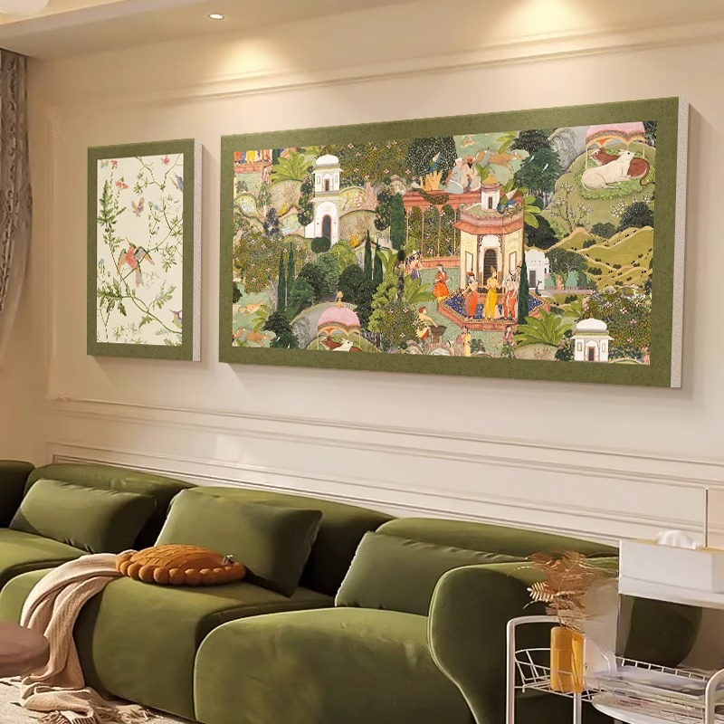 美式复古装饰画客厅卧室沙发墙壁