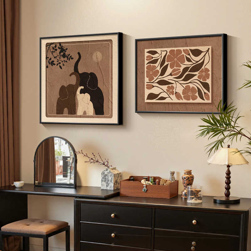 中古风吉祥如意复古吉祥如意挂画