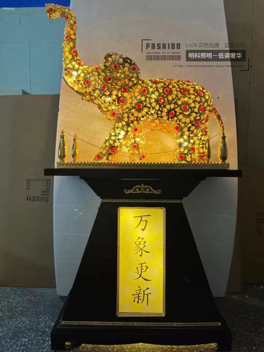 工艺品大门口客厅水晶摆件落地灯