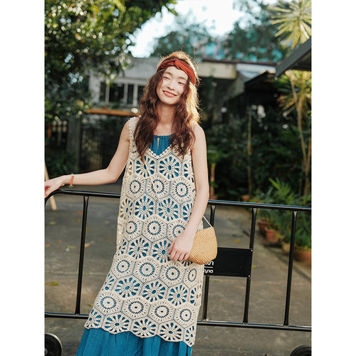 波西米亚钩花镂空外搭