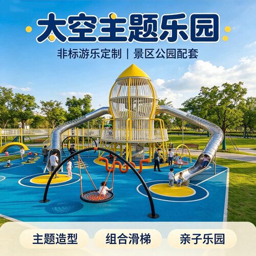 儿童户外大型攀爬网秋千游乐设施