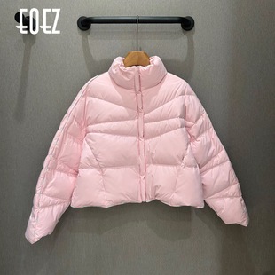 EOEZ 正品专柜 设计师 粉色 短款 羽绒服 鹅绒服 EZY7051