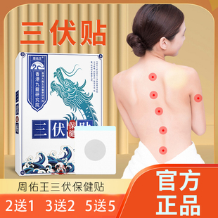 【正品销售】周佑王三伏贴三伏保健贴艾叶白芥子花椒细辛牛黄甘遂