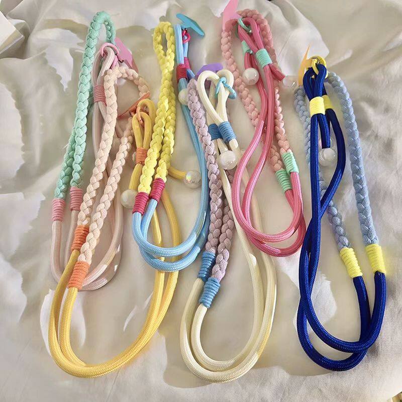 深紫浅紫双拼防丢短绳钥匙同挂轻巧便携随身可带包包挂饰随身好搭