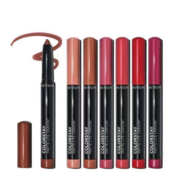 泰国本土 REVLON露华浓 新品蜡笔口红唇膏唇线笔 保湿防污耐水性