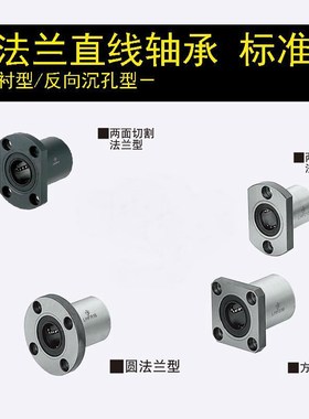 替换米思LHFCMF6 8 10 12 13 16 20 25 30 35 40 50带法兰直线轴