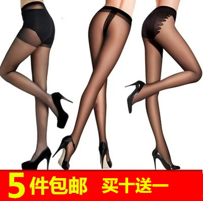 超薄T档丝袜 隐形裆连裤袜 裸色全透明 夏 女 无痕防勾丝美腿丝袜