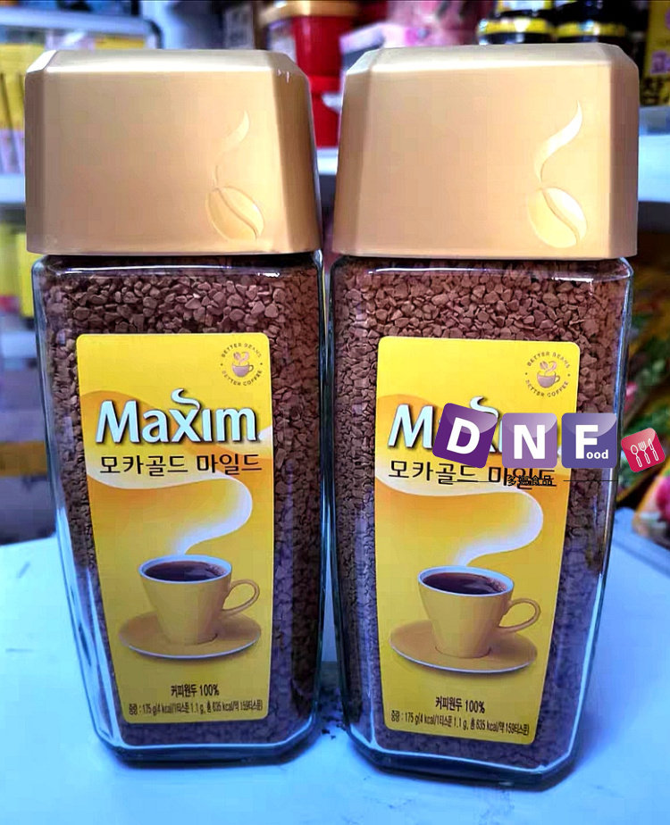 包邮Maxin黑咖啡无糖添加速溶纯咖啡粉175g 家用咖啡