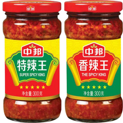 中邦300g蒜蓉桂林辣椒酱特辣王