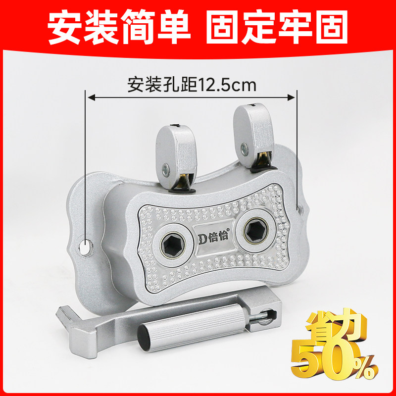 双杆晾衣架手摇器配件阳台晾衣杆把手动滑轮手摇柄升降手摇轮手柄