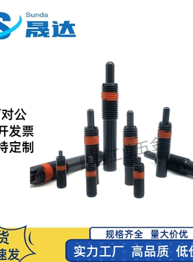 模具弹簧顶丝柱塞弹性顶销 防松型PJH4 5 6 8 10 12 16-3 5 10 15