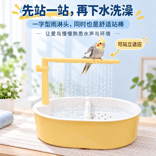 鹦鹉沐浴盆自动循环5V低压水泵