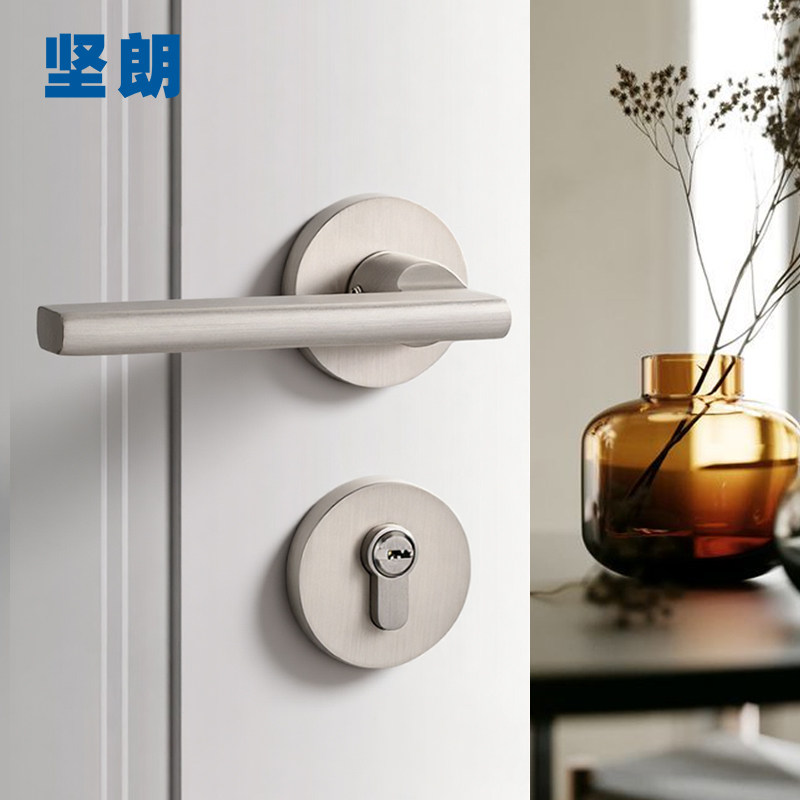 坚朗门锁室内锁房间门锁锌合金分体门锁暗装分体锁木门KL-MA5872图片