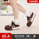 三福女板鞋 848586 带撞色休闲低帮圆头女鞋 冬季 复古韩系双鞋