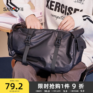 三福枕頭包女街潮運動系列美式 機能大容量挎包473063