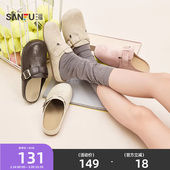 女鞋 三福女凉拖鞋 包头休闲时尚 悠然田园半拖勃肯鞋 852664 春季