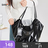 三福挎包春季中性休闲流浪包托特包休闲大容量时尚女包519959