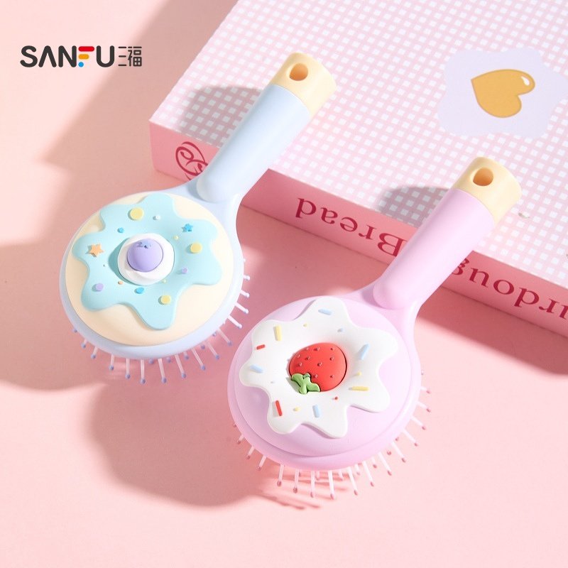 三福秀色物语甜甜圈气垫梳化妆梳子气囊按摩梳小巧便携学生497303,彩妆/香水/美妆工具,化妆/美容工具,淘宝优惠券,粉丝福利购,淘宝优惠卷