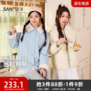 碎花翻边棉衣宽松保暖外套女装 新款 506273 2025冬季 三福棉服女款