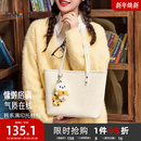 三福包包女款 托特包大容量通勤包上班百搭挎包单肩包女大学生上课