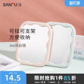 467814 镜便携镜子 三福秀色物语ins风台镜 化妆镜化妆工具立式