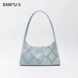 Сумка подмышку, модная ретро классическая джинсовая сумка через плечо, 2023