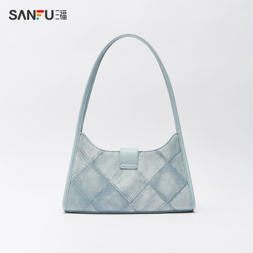 Сумка подмышку, модная ретро классическая джинсовая сумка через плечо, 2023