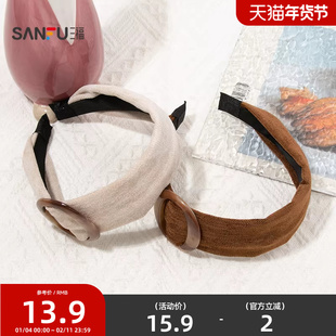 三福宽板椭圆扣头箍单个 潮流时尚个性复古发饰配饰发箍849555