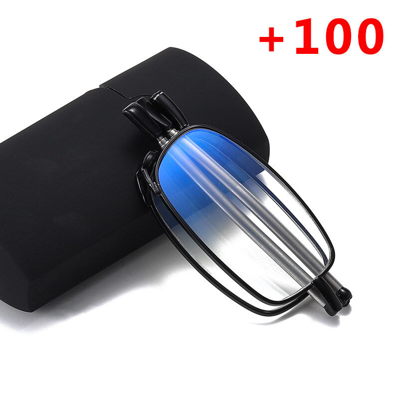 MINCITY老花镜男女小巧防蓝光折叠式老光眼镜时尚老花镜女便携式