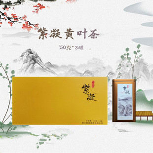 天台紫凝黄茶黄叶茶中黄1号黄金芽黄芽茶叶九凝飞黄天台山特产