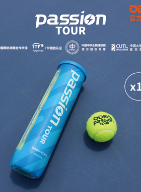 Odear欧帝尔网球Passion蓝罐有压耐打练习训练比赛网球专用