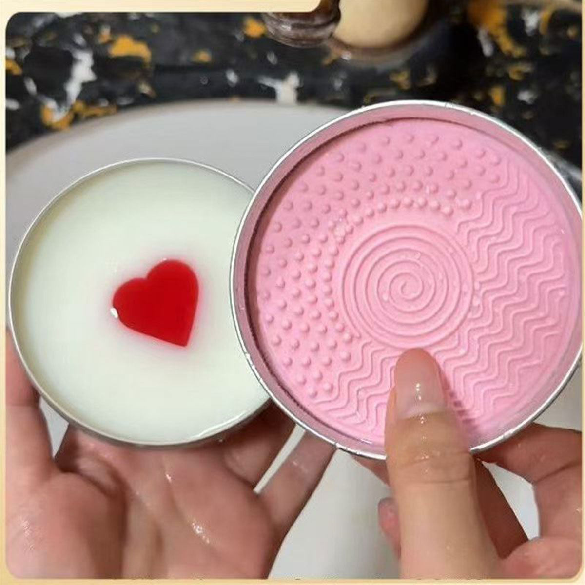 奈派化妆刷洗刷皂粉扑美妆蛋清洁工具迷你便捷化妆刷无残留清洁皂