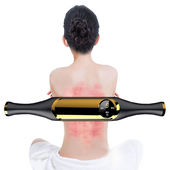 新款 智能振动养生耙红外加热微电经络刷擀筋刮痧棒仪器美容院专用