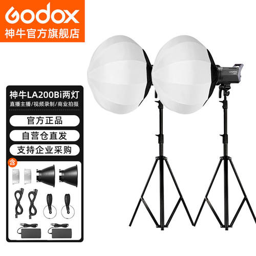 神牛（Godox）LA200Bi摄影灯双色温LED直播补光灯服装人像拍摄常