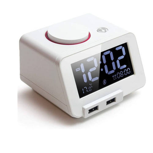 hometimeC1Pro卧室床头闹钟蓝牙音箱USB插口充电器贪睡功能温度计