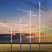 携晨太阳能新款 分体路灯杆直杆高杆新农村户外防水高杆定制庭院杆