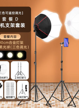 金蝌灵跃300WLED补光灯专业直播录课打光灯主播RGB氛围灯拍照摄影