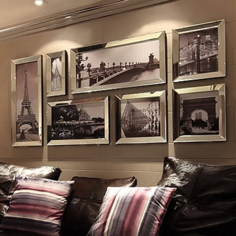 释梦园欧式镜面画框创意照片墙艺术相框画框组合相片墙背景墙相框