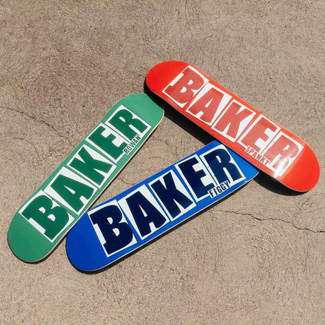 原装进口 BAKER 深浅脚窝七层枫木七层枫木双翘滑板板面成人儿童